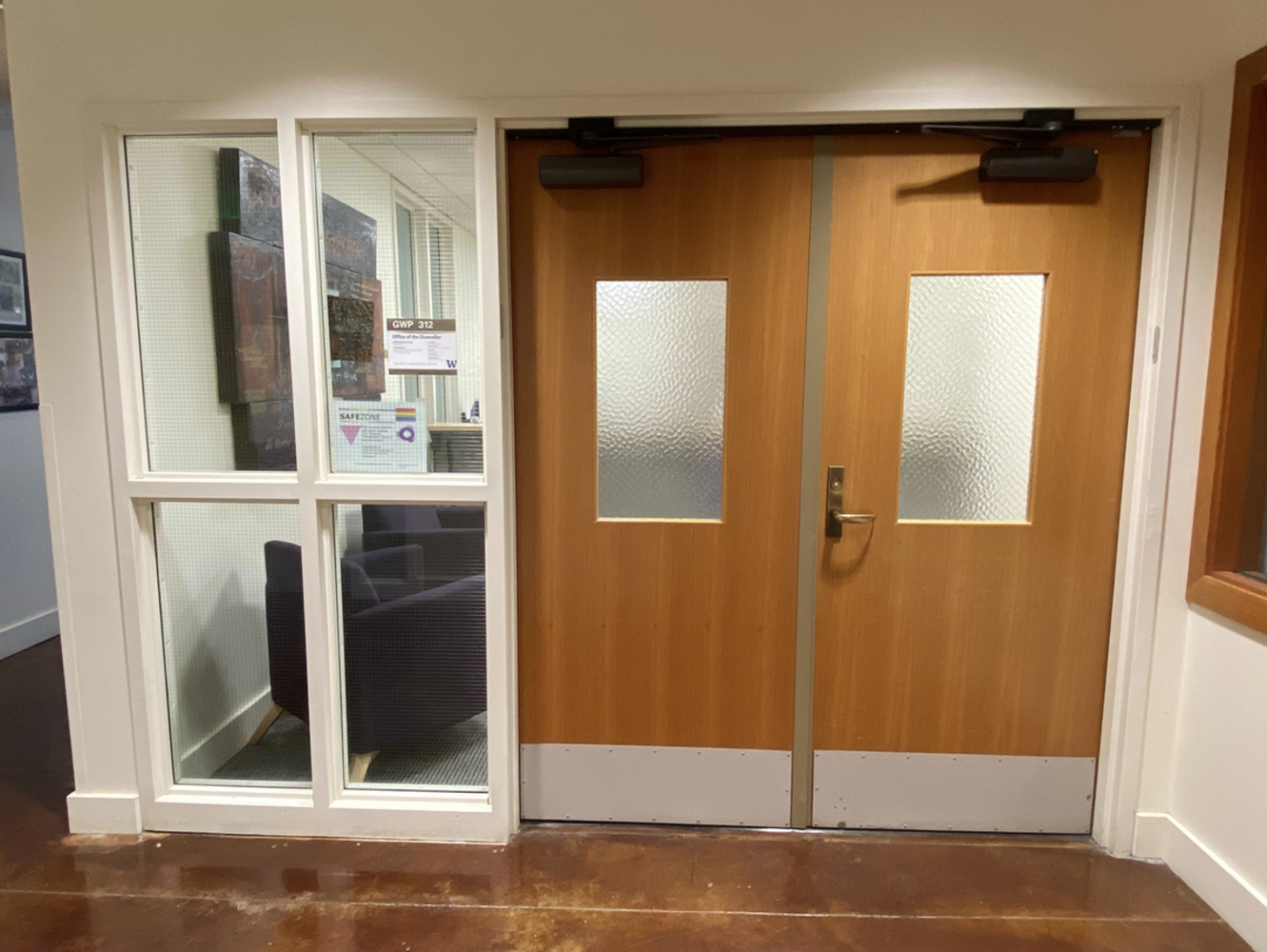 front doors of the office