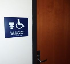 signage for All Gender restroom