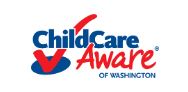 Child Care Aware with a check mark in the background